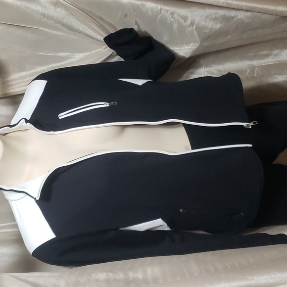 Lauren by Ralph Laren. Black & White; Full Zip; 3 Pocket Jacket. EUC. Size XL - Picture 7 of 15